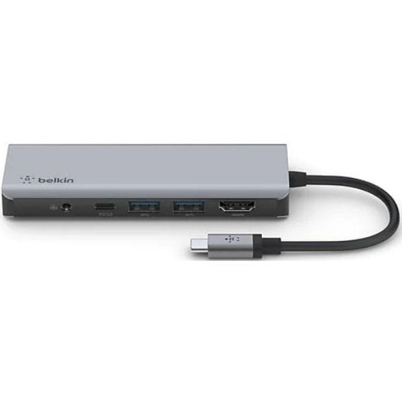 BELKIN USB-C’den 7’si Bir Arada Çoklayıcı Adaptör Gri (1)