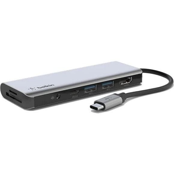 BELKIN USB-C’den 7’si Bir Arada Çoklayıcı Adaptör Gri (3)