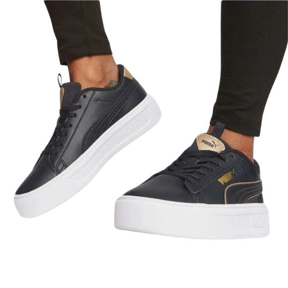 Puma Smash Platform V3 Pop Up 392504 Black- Gold-white (6)